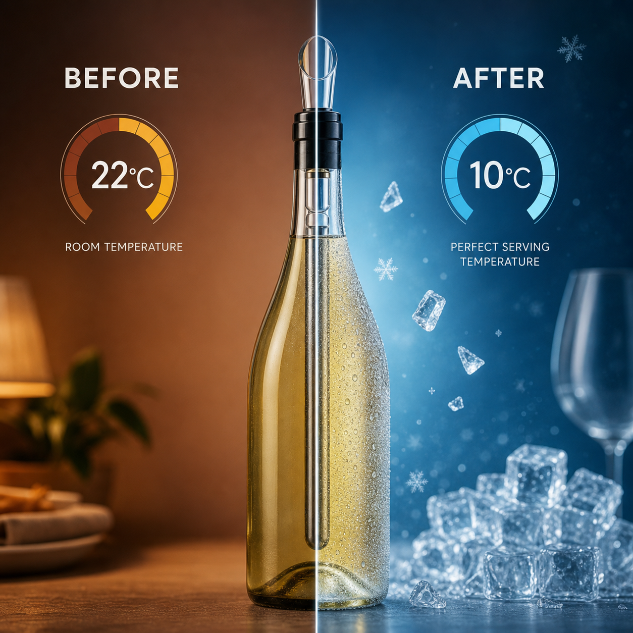 Barre refroidissante à vin